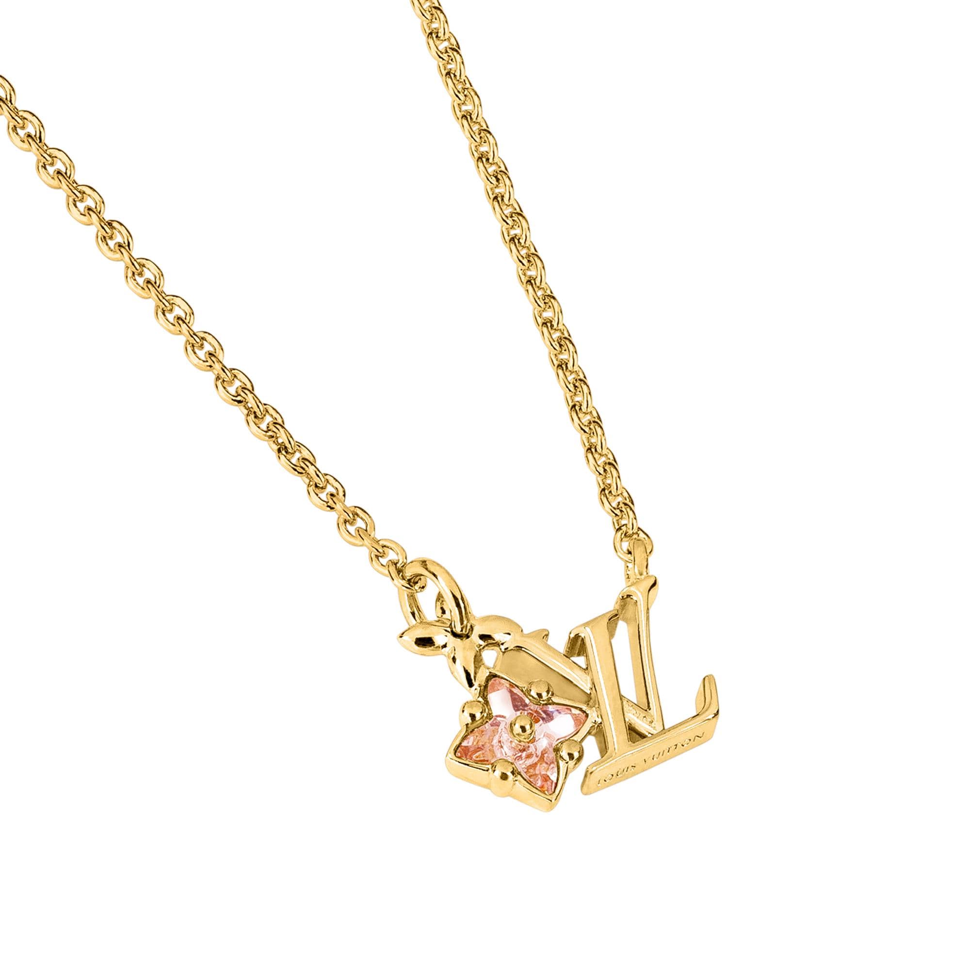 Gold louis vuitton on sale necklace